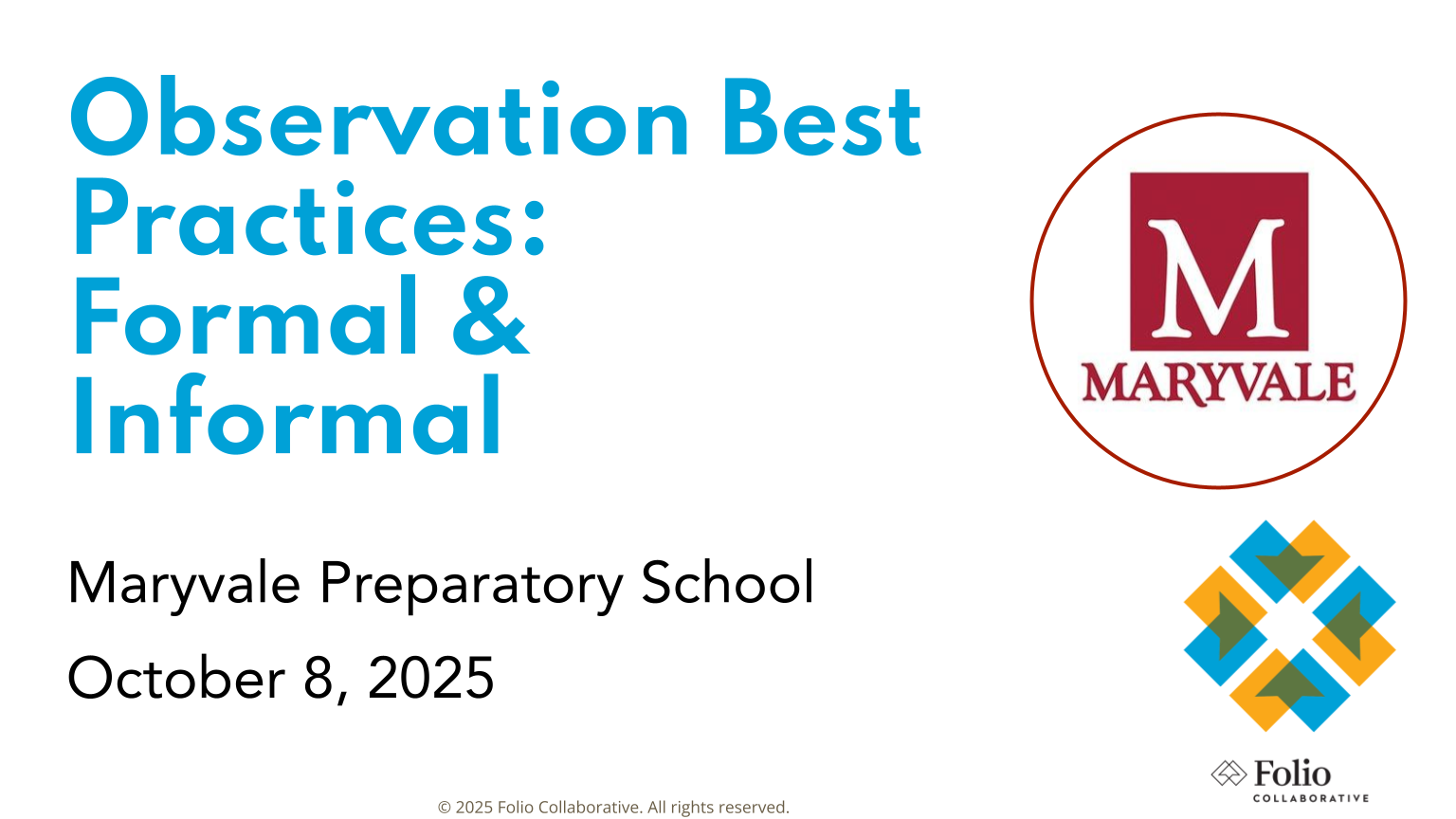 Observation Best Practices- Formal & Informal