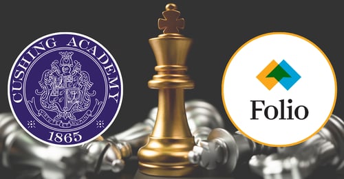 Cushing Academy and Folio logos