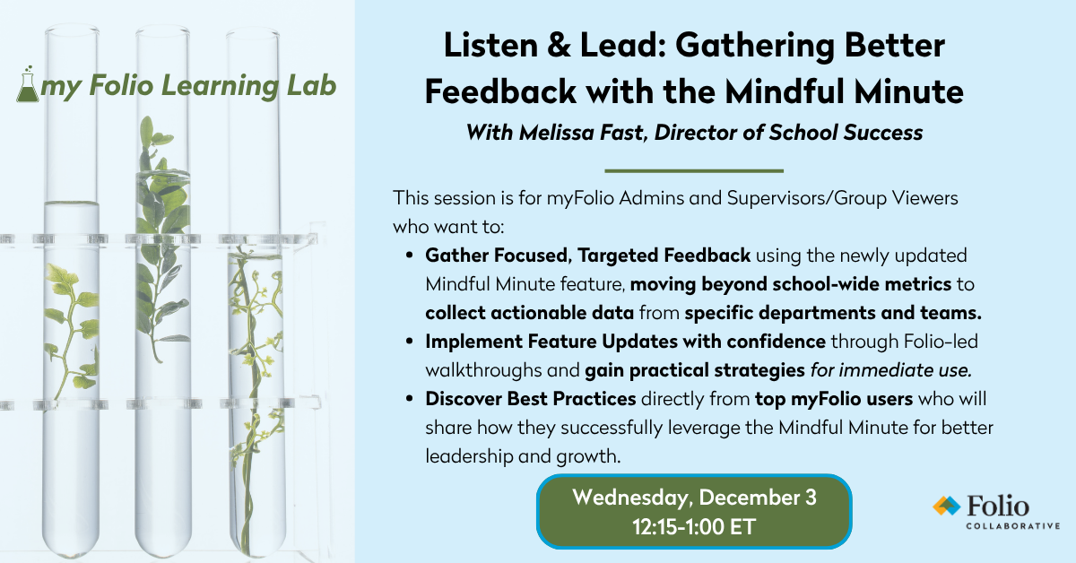 Listen & Lead Gathering Better Feedback with the Mindful Minute Banner